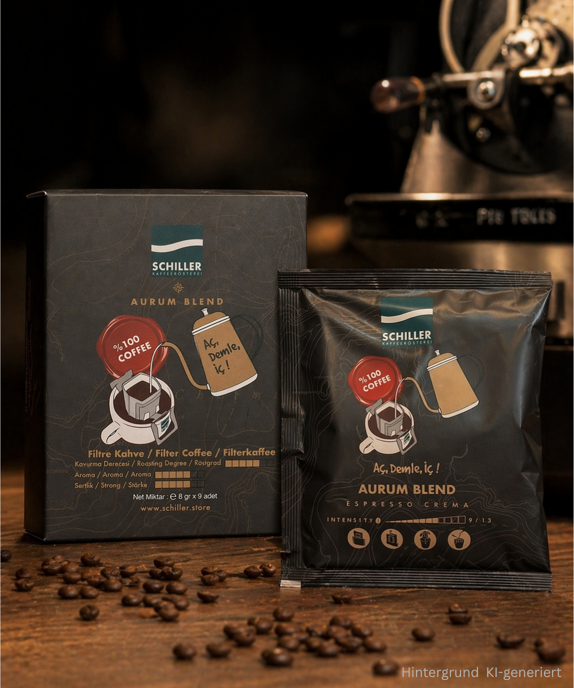 Aurum Blend – Kaffeebeutel zum Aufbrühen