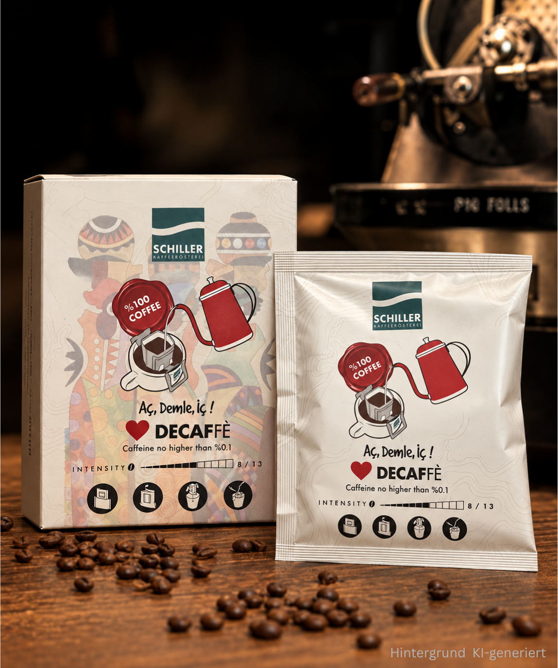 Decaffé – Kaffeebeutel zum Aufbrühen
