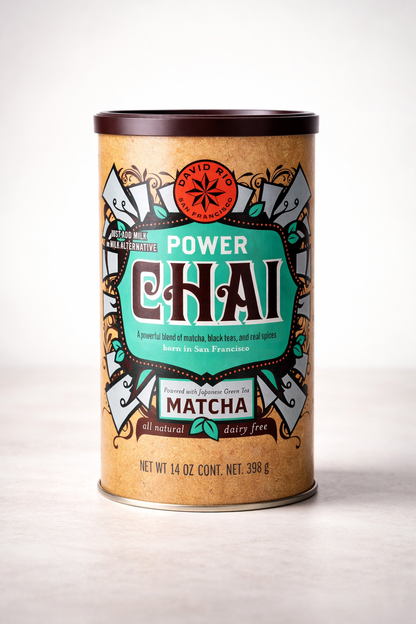 David Rio Power Chai Matcha – Chai Latte Pulver